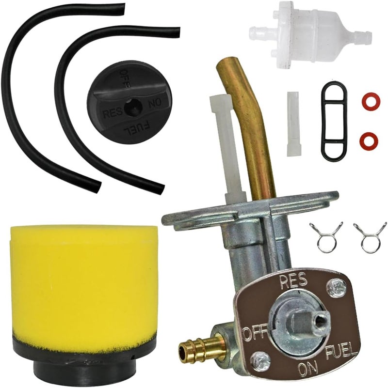 Cylinman 0470-445 Fuel Valve Shut Off Petcock Tank Switch Fit for Arctic Cat 400 2x4 4X4 500 1998-2001 500 4x4 Auto 2000 2001 ATV With 0470-391 Air Filter - Image 1